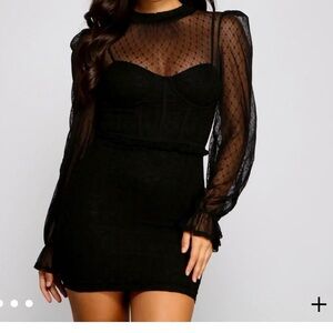 WINDSOR Lace mini dress